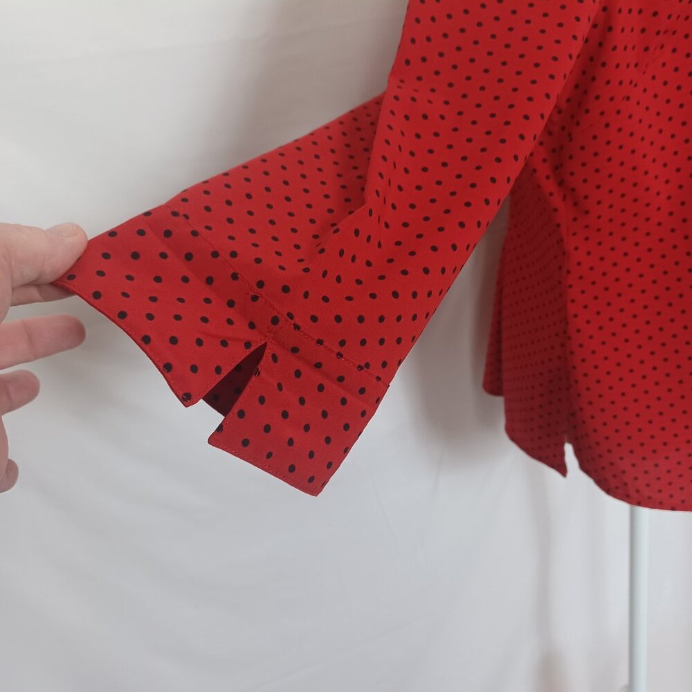 Notations Stretch Button Down Blouse - Picture 4 of 9